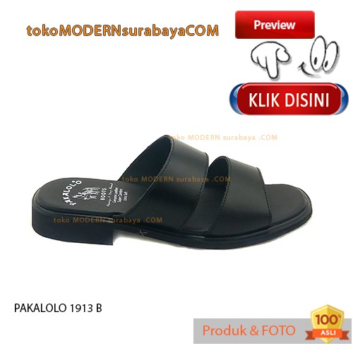 PAKALOLO 1913 BLACK sandal pria casual