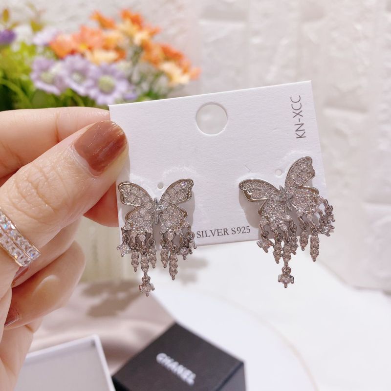 Anting Silver925 Perak Full Mata Kilau Anti Karat anti alergi anting premium berlian kilap S-85