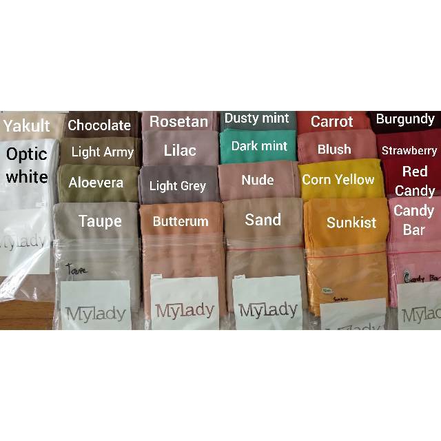 MyLady Hijab Plain Voal Ultrafine Polos