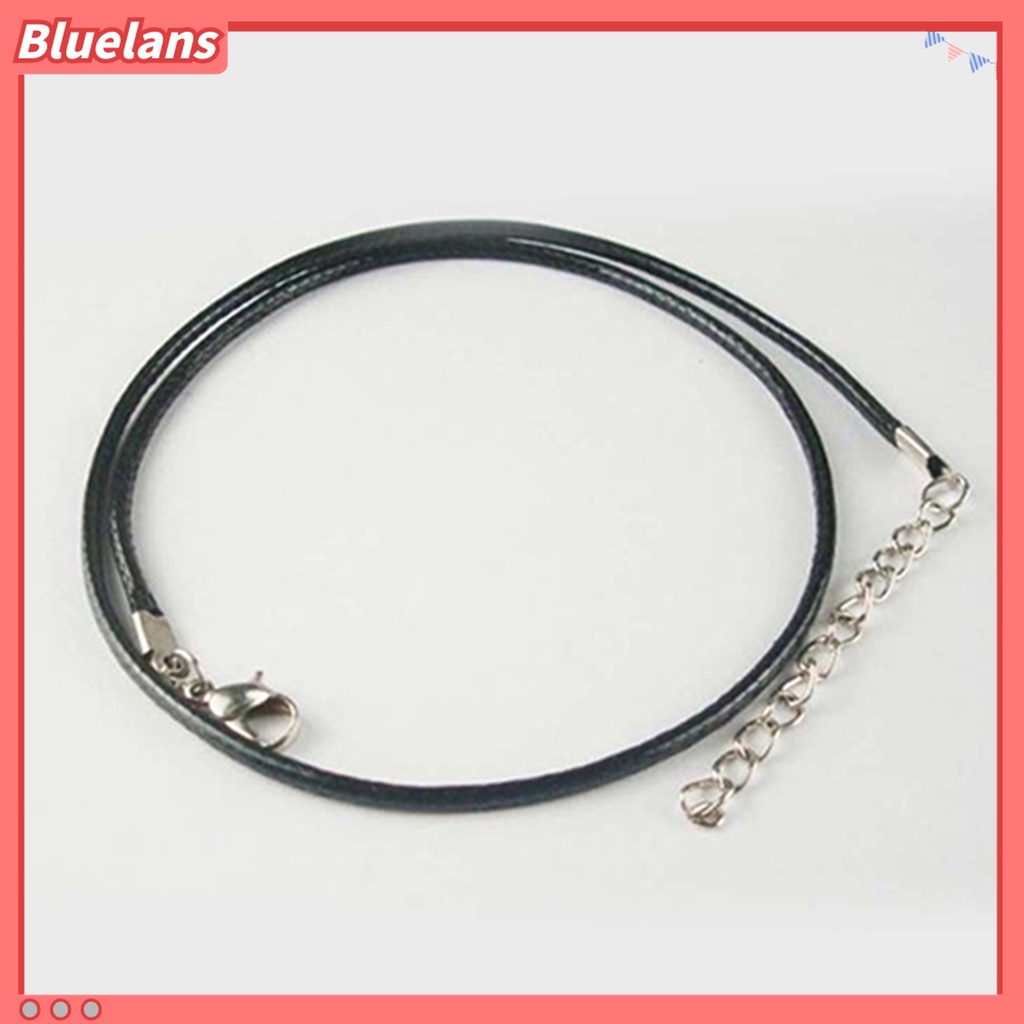 Bluelans 10Pcs / Set Kalung Choker Adjustable Bahan Kulit Imitasi Warna Hitam Untuk Pesta