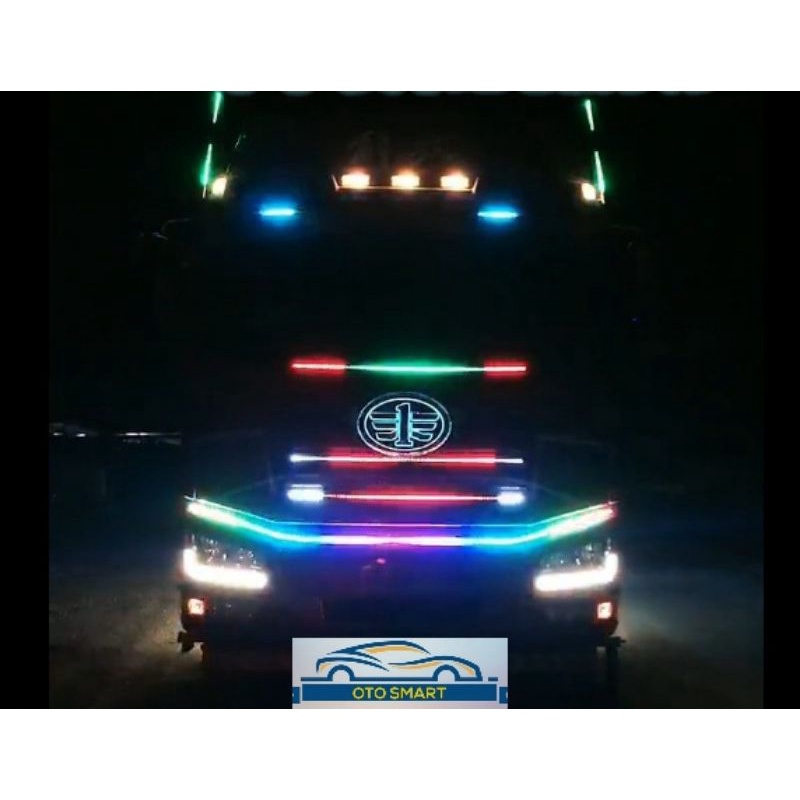 Lampu LED Strip Variasi Kaca Running Canter Net Light Strip 24 Volt Untuk Truck Bus 1.5M  2M 2.5M