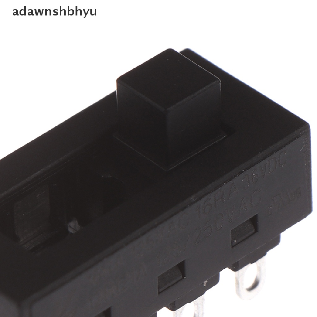 Adawnshbhyu 2pcs 12A 250V 3posisi 8pin Toggle Slide Switch LQ-103H Saklar Pengering Rambut