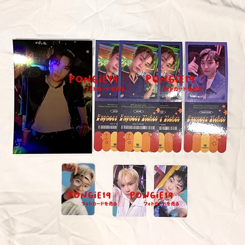 THE BOYZ THRILL-ING THRILL RIDE PC / PHOTOCARD / TICKET / POSTCARD / SANGYEON / JACOB / HAKNYEON / K