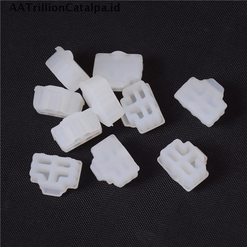 (AATrillionCatalpa) 10pcs Plug Pelindung Port Ethernet RJ45 Anti Debu Warna Putih