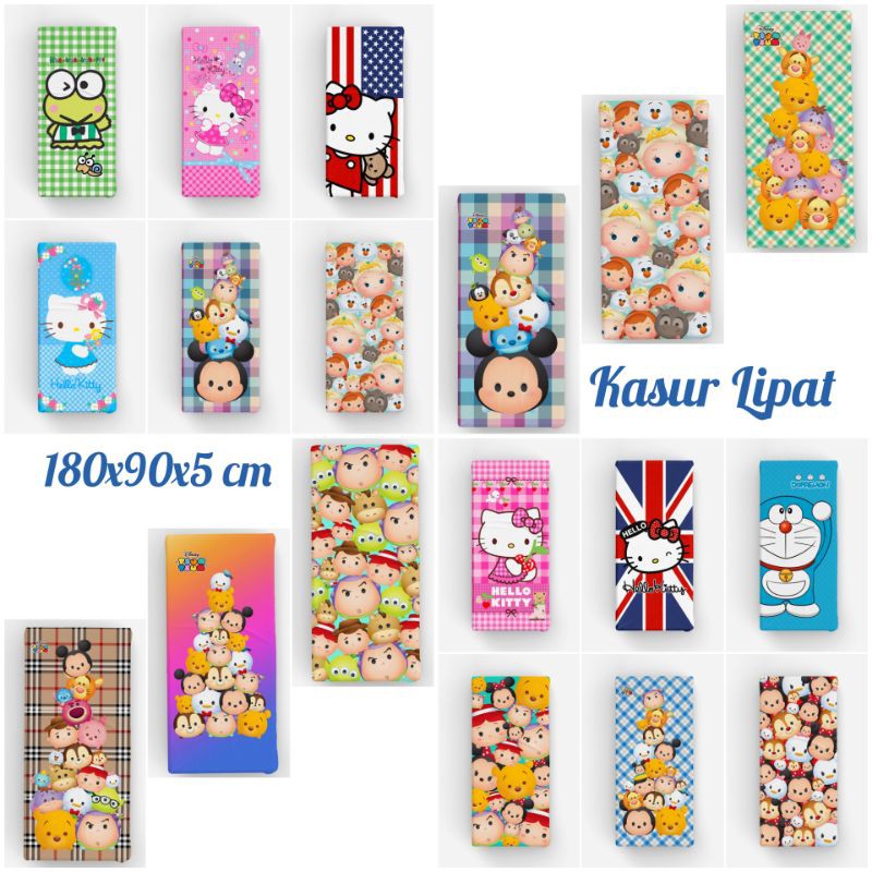 KASUR LIPAT MOTIF KARTUN LUCU 180X90X5CM