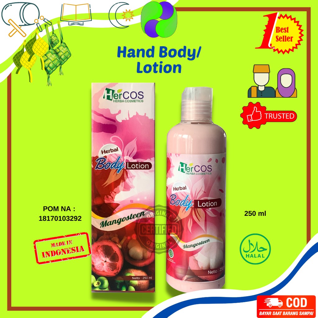 Handbody Pemutih Badan BPOM Lotion Permanen Ampuh