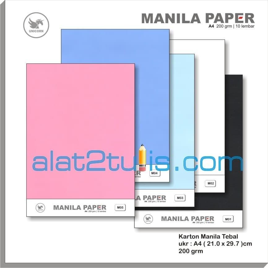 

Karton Manila Paper Pastel 160 gr A4