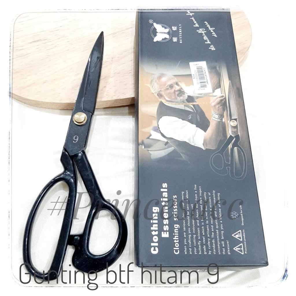 

gunting / gunting kain /gunting btf hitam 8/9