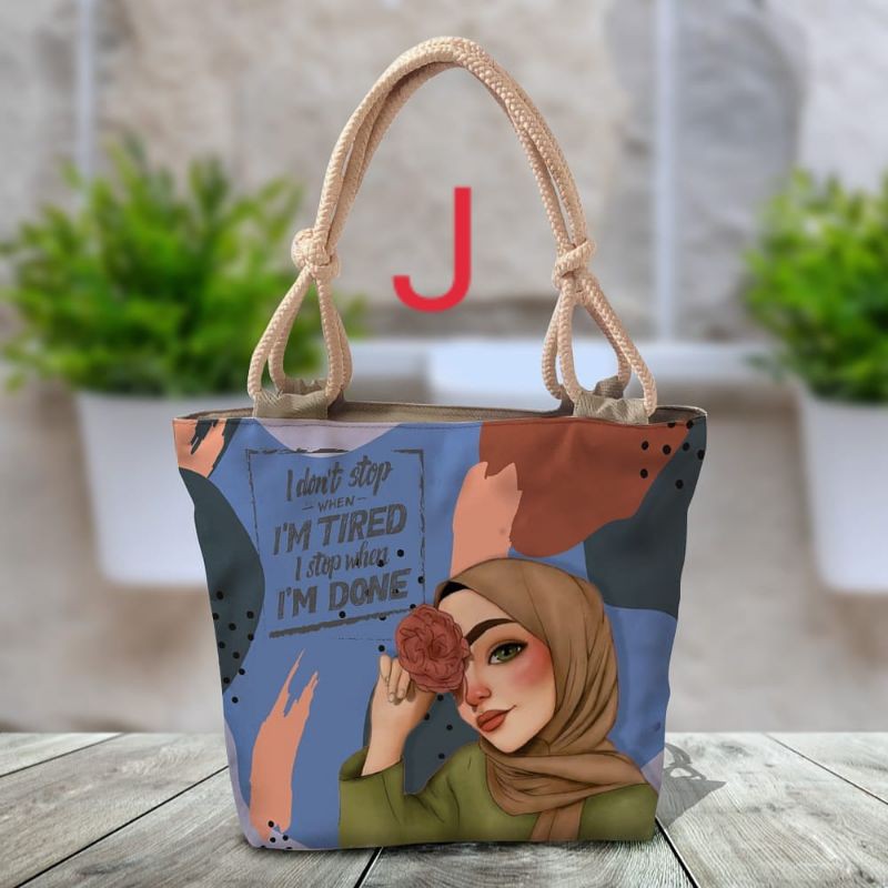 tas kanvas hijab