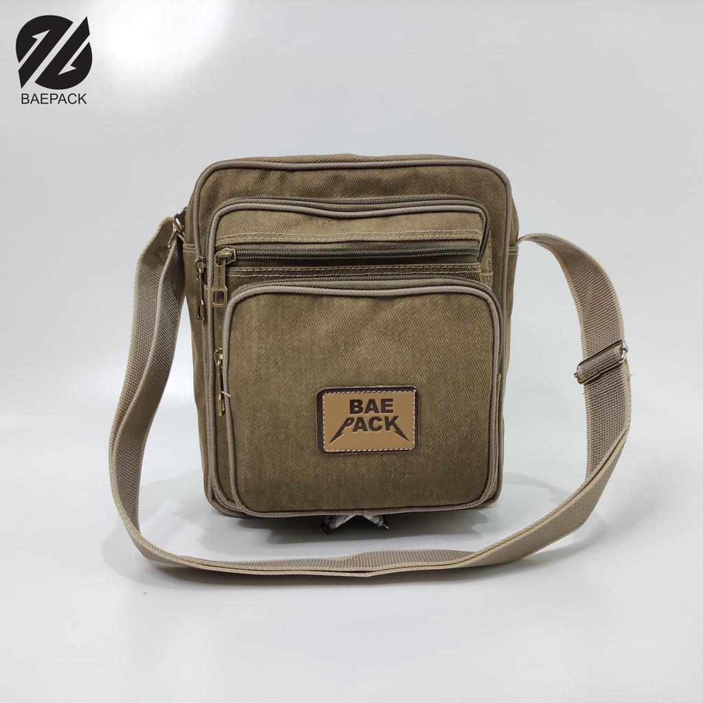 Tas Selempang Volker Khaki Baepack / Tas Selempang Pria dan Wanita