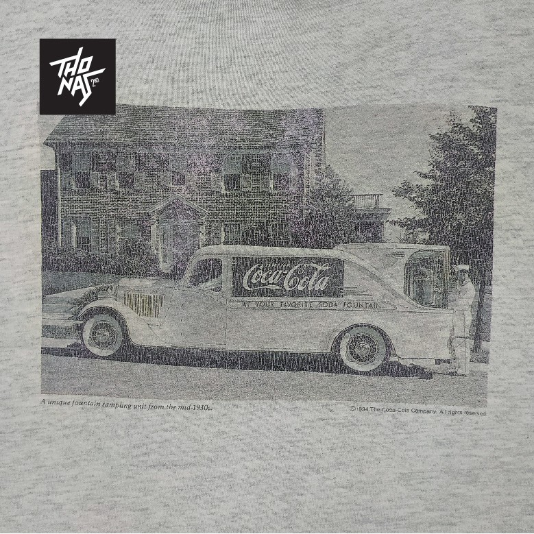 kaos preloved vintage delivery truck coca-cola L