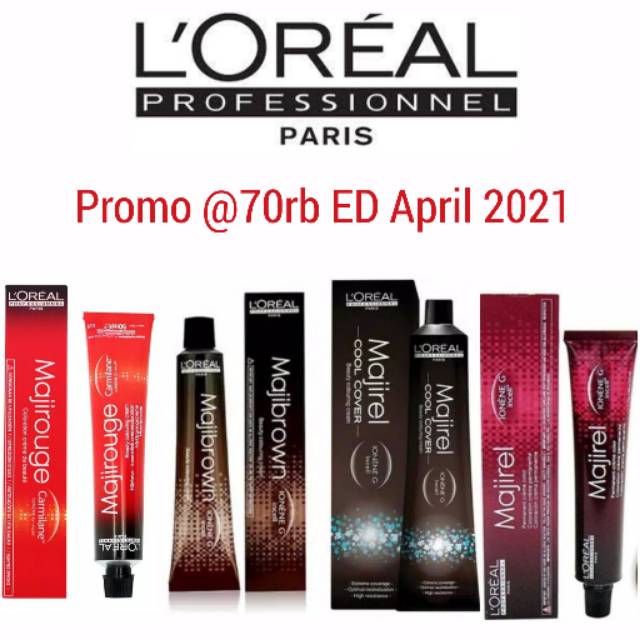 LOREAL MAJIREL MAJIROUGE MAJIBROWN Cat Rambut L OREAL LOREAL MAJIREL MAJIROUGE MAJIBROWN Cat Rambut L OREAL