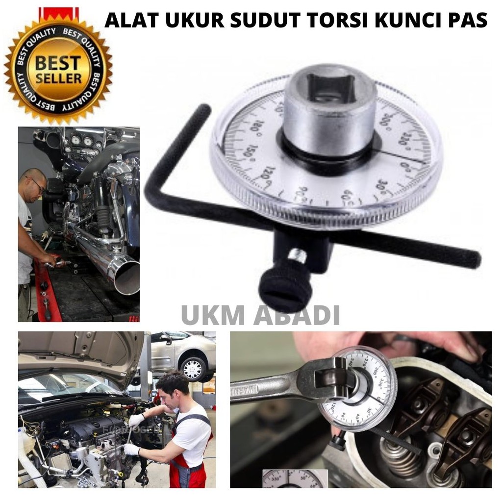 Torque Wrench 1l2 Inch Angel Gauge Kunci Pas Alat Ukur Sudut Torsi Meter 111156