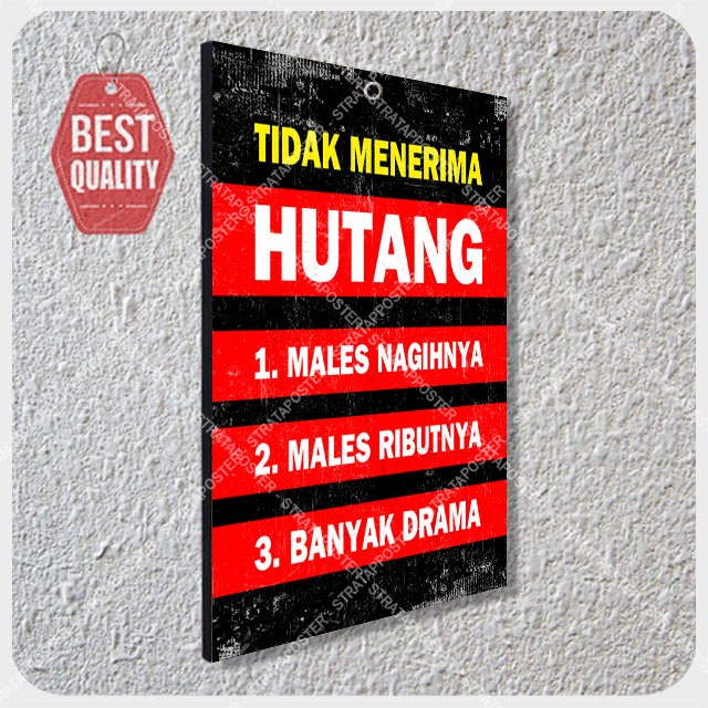 Hiasan dinding motivasi Wall decor Poster kata kata motivasi 2030109STA