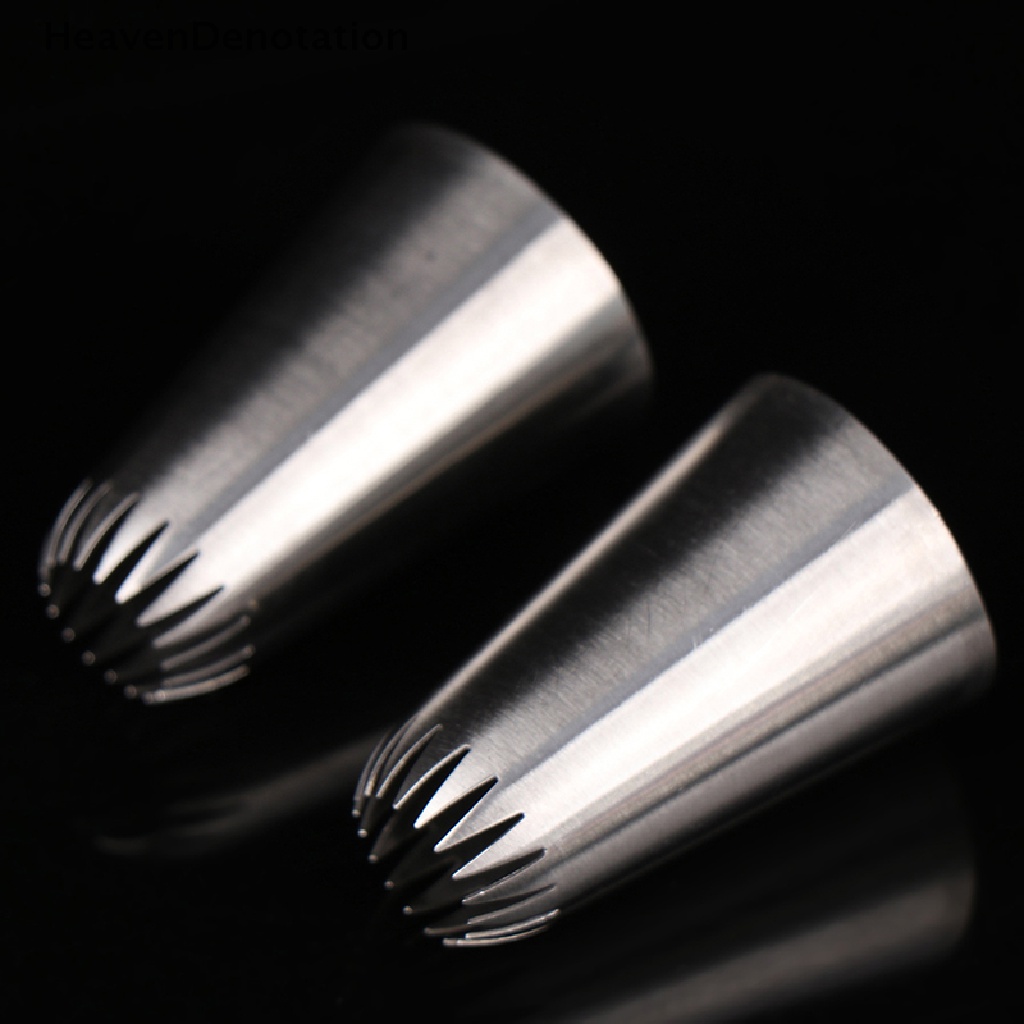 [HeavenDenotation] D66 #18 Open Star Icing Nozzle Piping Tip Stainless Steel Cake Decorating Tips