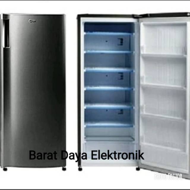 Freezer LG Freezer 6 Rak GN-INV304SL Inverter Kulkas Freezer Es Batu/ASI 6 Rak Low Watt