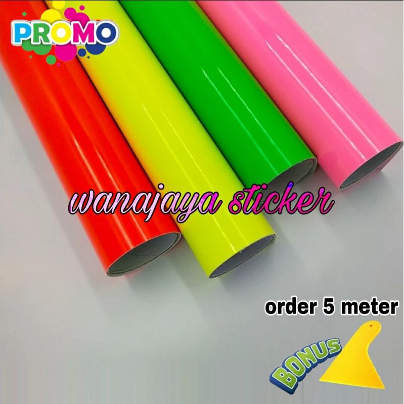 STICKER SKOTLET MOTOR WARNA KUNING LEMON / STIKER SKOTLET WARNA STABILO / STIKER MOTOR WARNA KUNING