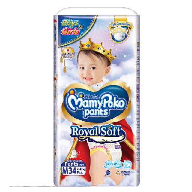 MamyPoko Pants Royal Soft M 34 / Mamy Poko Royal Soft M-34