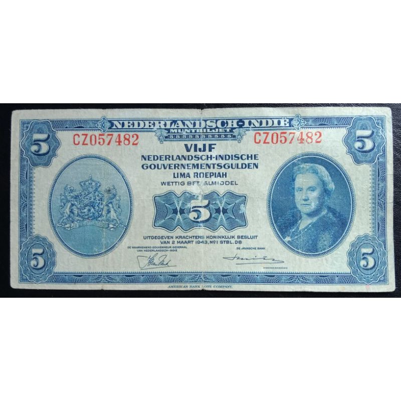 UANGKUNO 5 NICA THN 1943