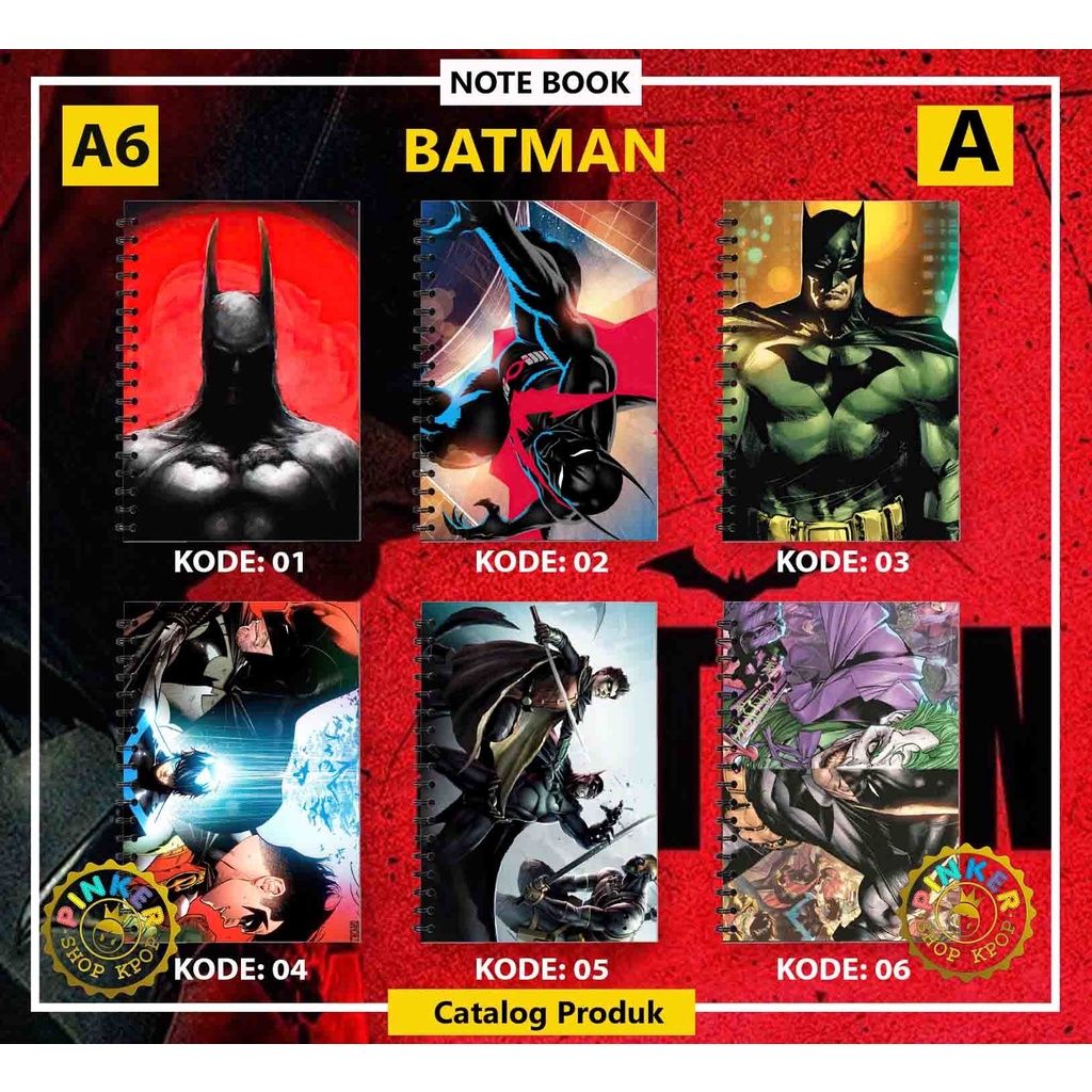 

Note/Notebook BATMAN SERI 1 A6 ISI 50 LEMBAR BUKU