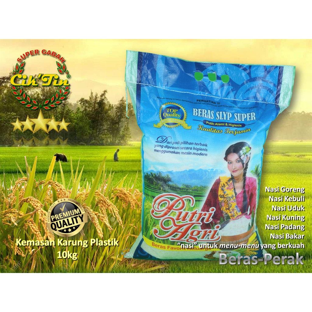 

Cik'Tin Beras PERAK - PUTRI AGRI - isi 10kg