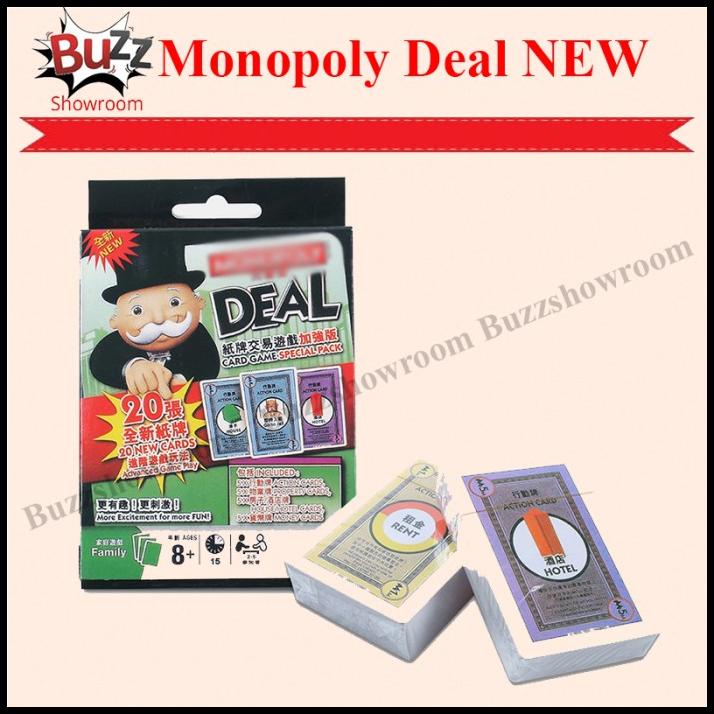 (Terlaris) Kartu New Monopoly Deal + 20 Expansion Card Game
