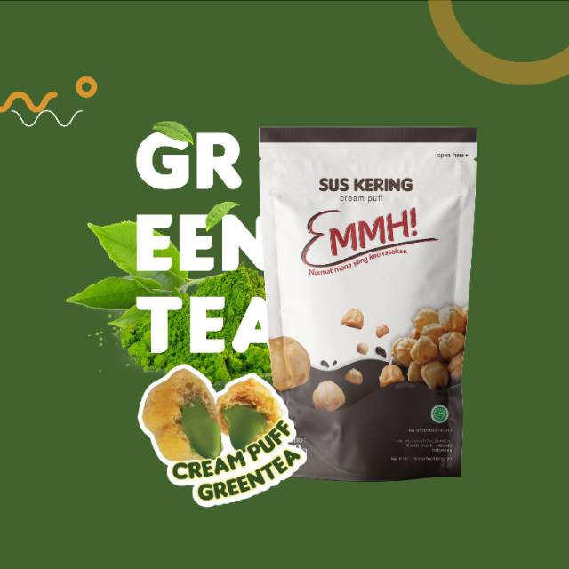 

Emmh Snack Sus Kering Premium varian Greentea