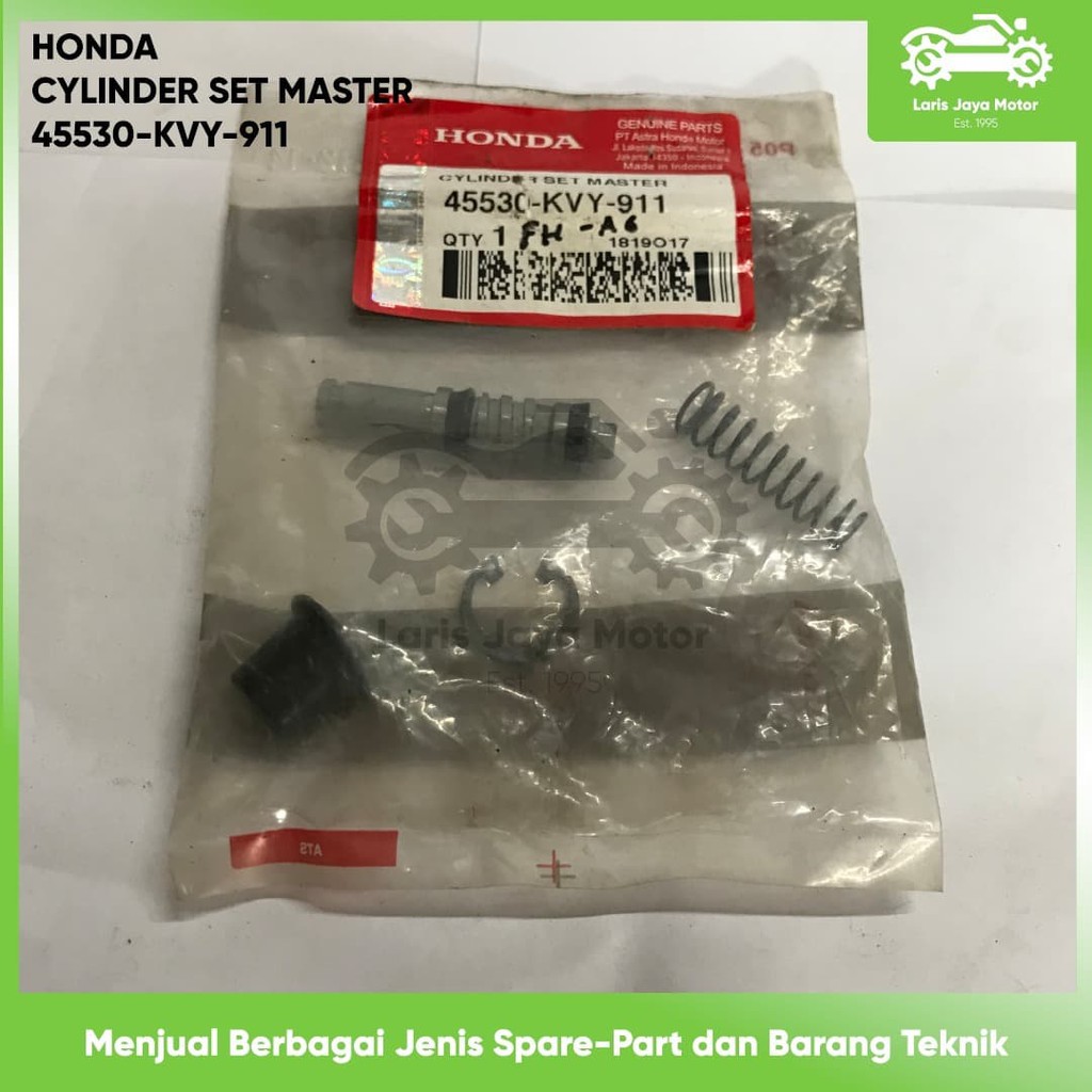 MASTER REM BEAT CYLINDER SET MASTER 45530-KVY-911 ORIGINAL ASLI HONDA SILINDER SET MASTER REM BEAT L