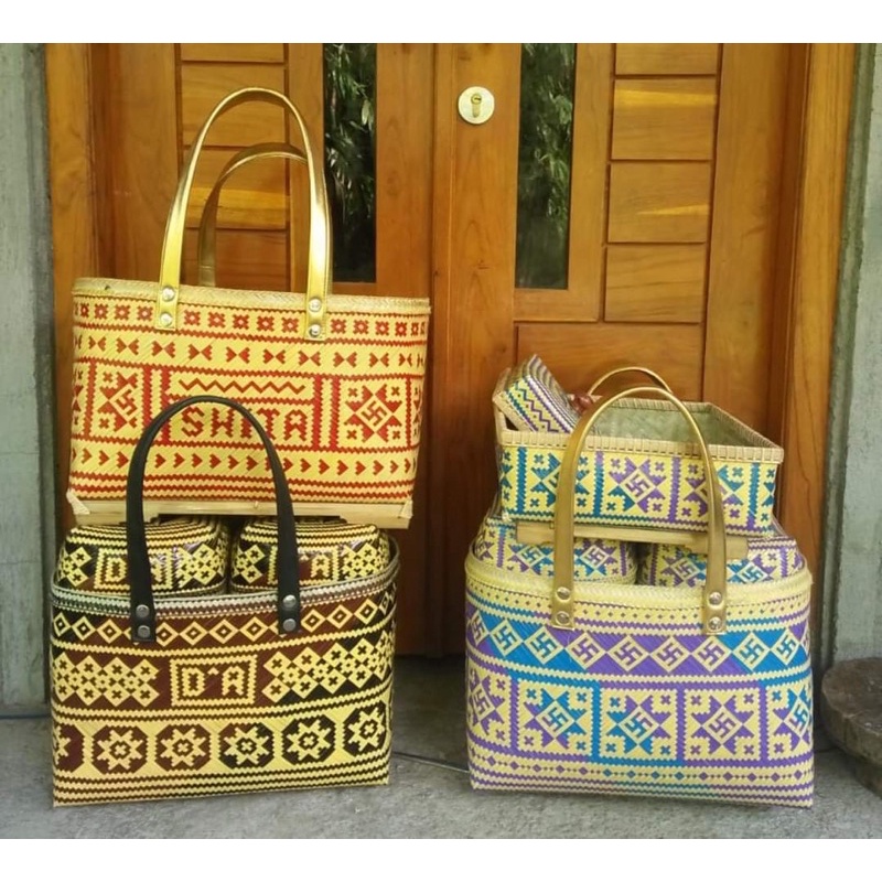 tas keben set kulit bambu