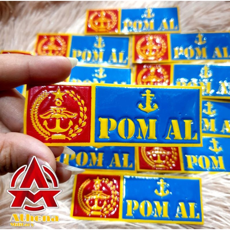 Stiker Plat motor POM AL | stiker plat mobil POMAL  |Stiker plat embos