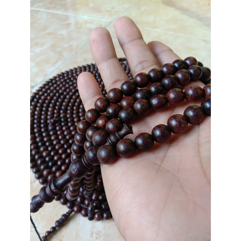 Tasbih Galih Asem 10mm Isi 1000 butir Tasbih 1000 Tasbeh Kayu Asem Full Galih Tasbeh Asem Asli