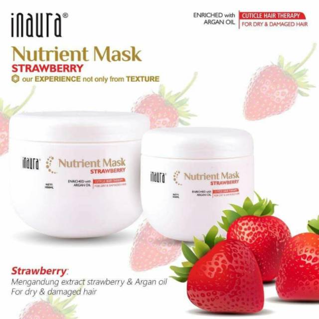 Inaura Nutrient Mask 500ml - Masker Rambut