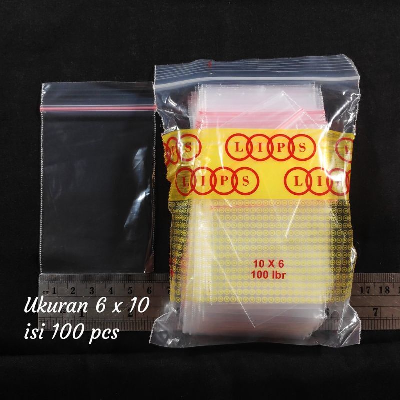 Plastik Klip 6x10 Plastic Clip 6 x 10 cm Sealer Ziplock Bag Zip Obat