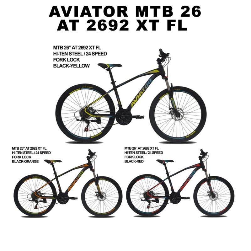 Sepeda Gunung / MTB 26 Aviator 2692 XT FL