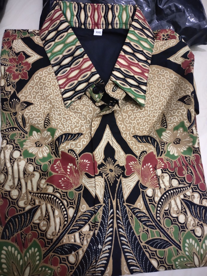 Prakha Kemeja Batik Pria Lengan Pendek Full Furing Bahan Katun Sragenan By Kanaya