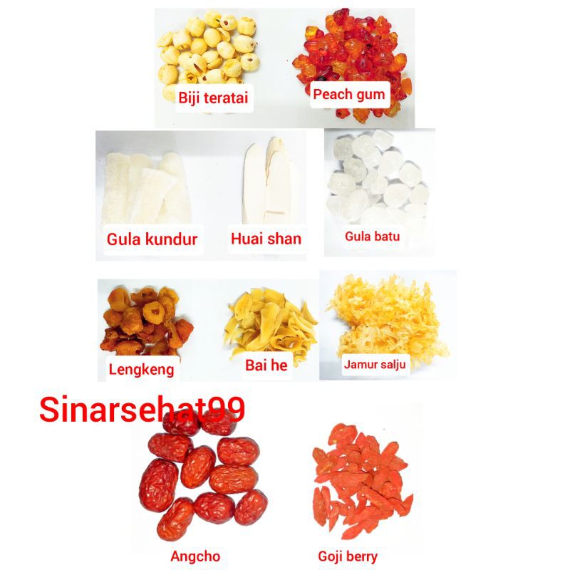 PEACH GUM DESSERT peach gum collagen paket komplit