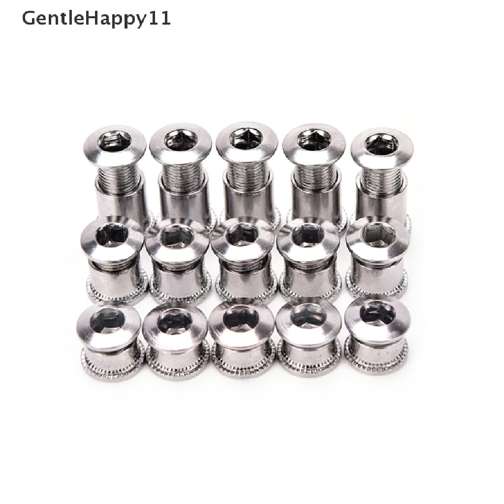 Gentlehappy 5pasang Baut Crankset Baut Engkol Baut Chainring Sepeda Mur Sekrup Engkol Sepeda