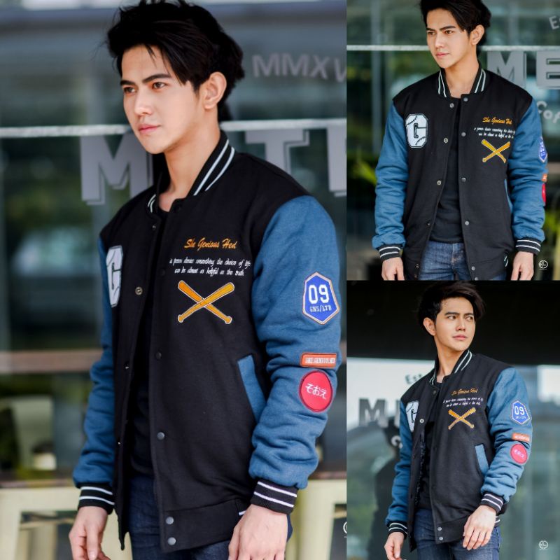 Baseball Jacket She-GeniousHed Cotton | Genious GNUS| Jaket Baseball | Cotton | Jaket Pria