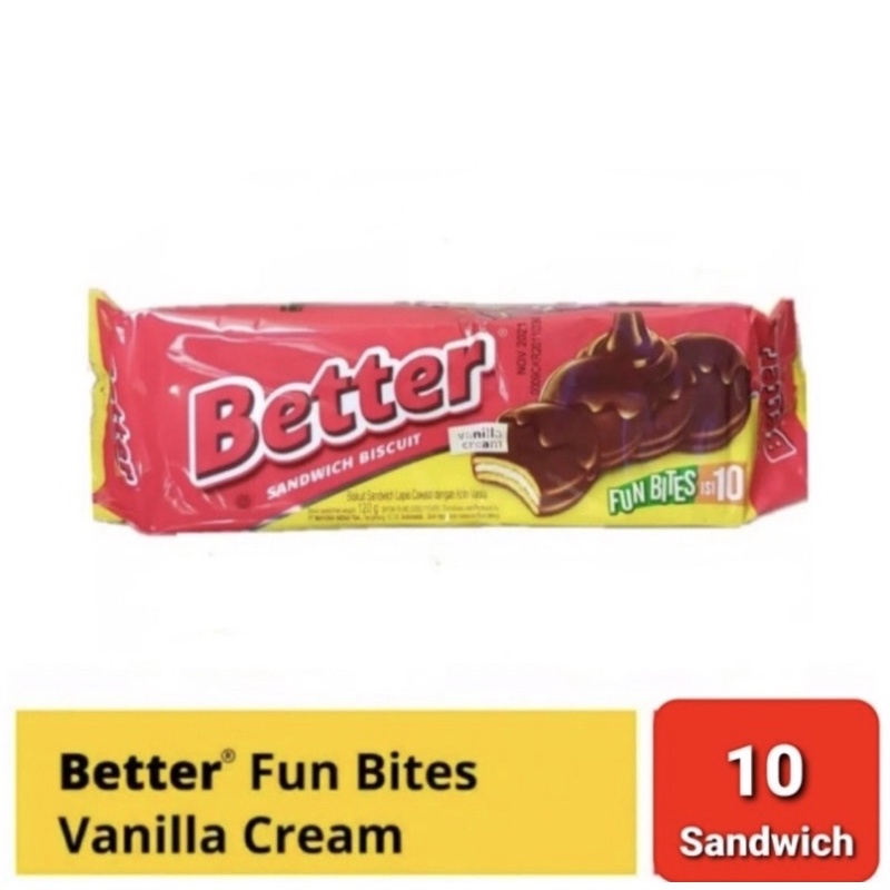 

BETTER SANDWICH BISCUIT VANILLA CREAM 120 GR