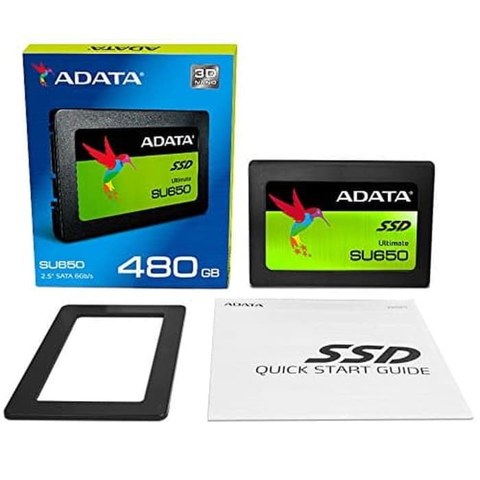 SSD Adata SU650 480GB Sata 3 2,5&quot; - SSD 480GB Sata 3 Adata SU 650