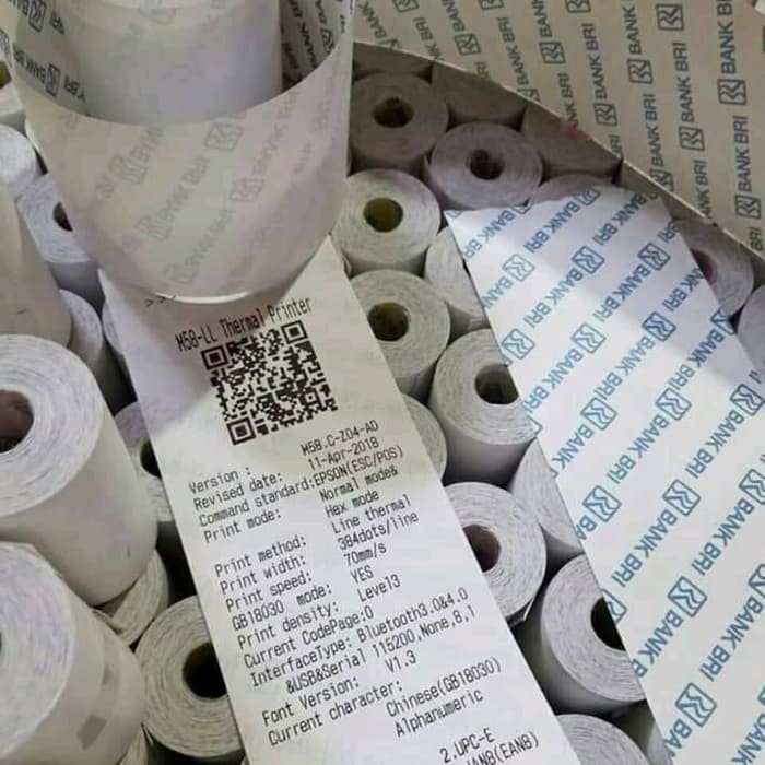 

Unik kertas thermal termurah logo BANK BRI polos 57x30 Berkualitas