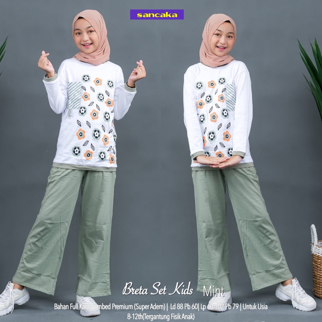 Pakaian Terbaru BRETA SET KIDS by SANCAKA FASHION