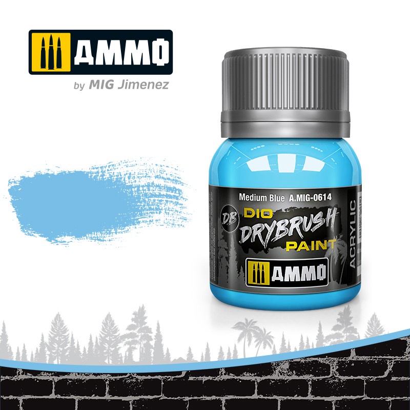 

AMIG0614 Drybrush : Medium Blue (40ml jar) Ammo Mig