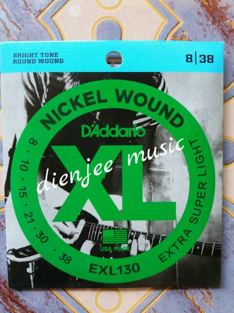 Senar gitar elektrik D addario new paking