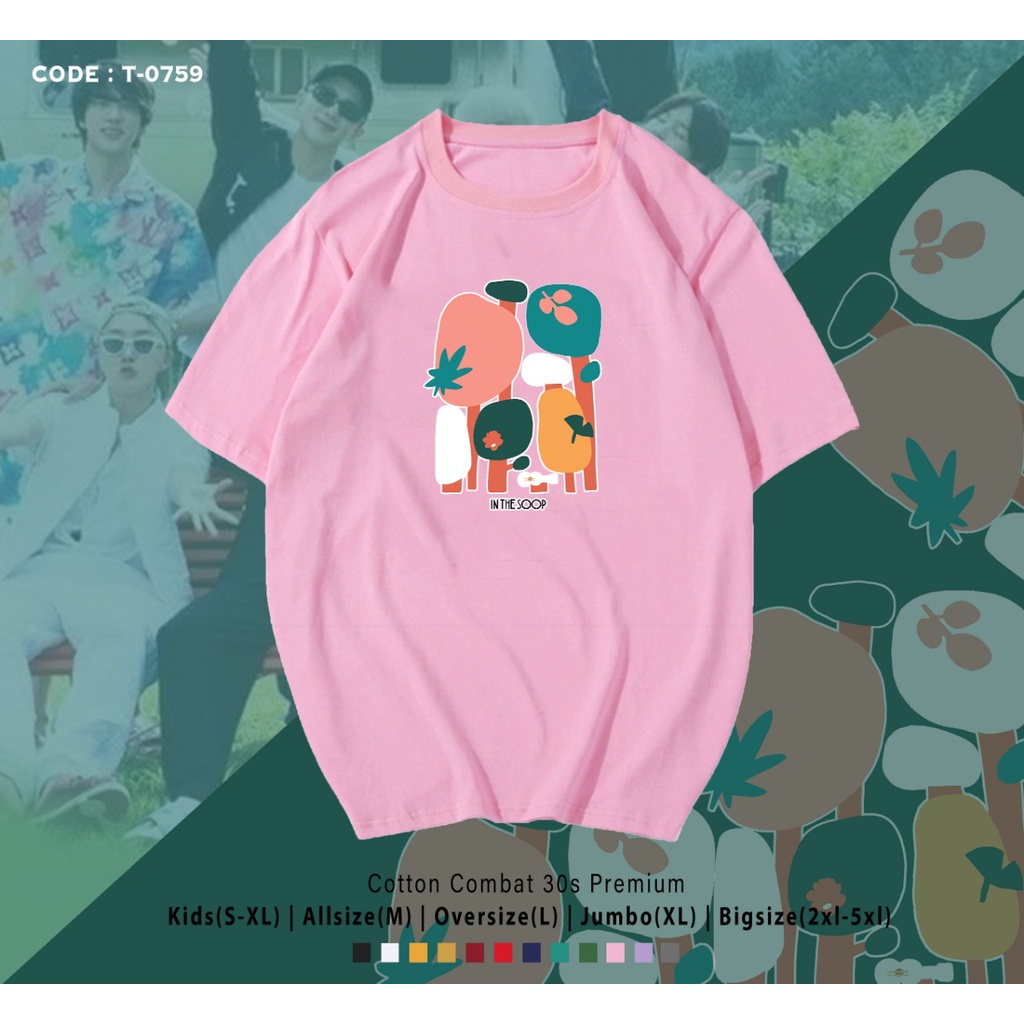 T-SHIRT / KAOS K-POP / ARMY INDONESIA / BTS / REAL PIC / IN THE SOOP 2 / KOREA REALITY SHOW