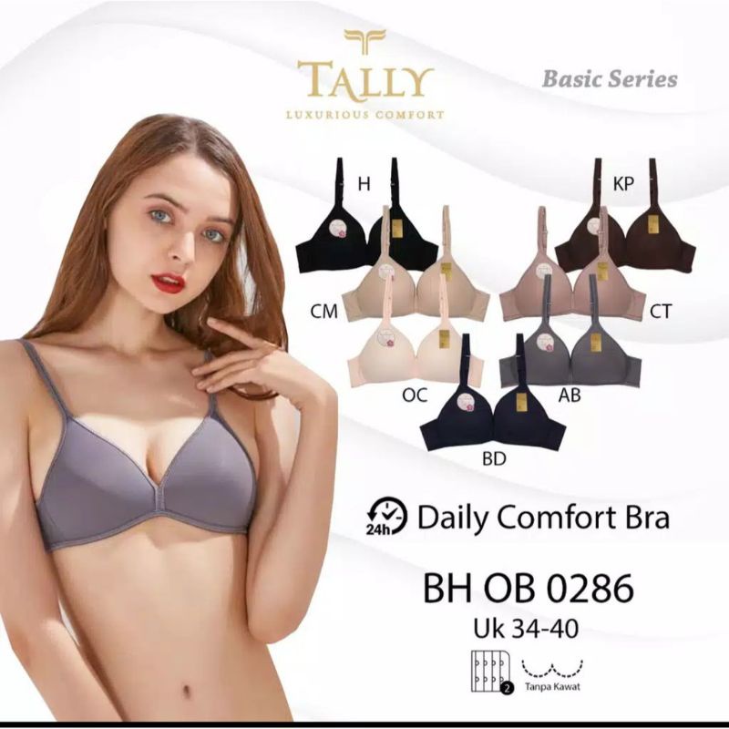 BH MERK SCALEN LYCRA TANPA KAWAT BUSA TIPIS