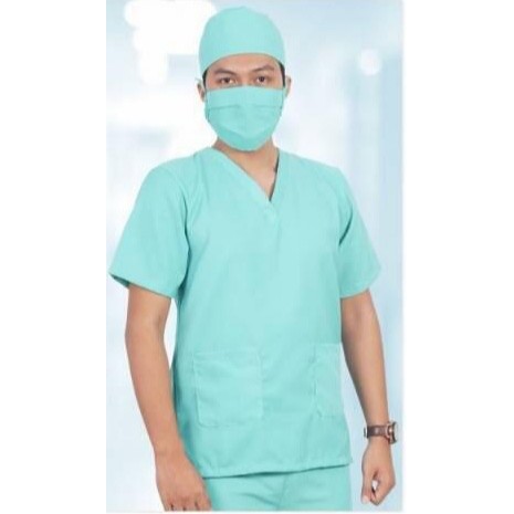 Baju OKA Bahan Oxford Seragam Pakaian Perawat Rumah Sakit OK Jaga Medis Medical