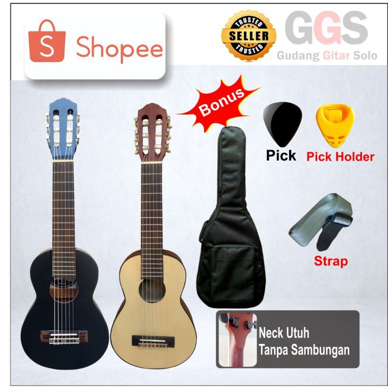 GITARLELE MURAH GITAR LELE SENAR 6 GAGANG UTUH TIDAK SAMBUNG