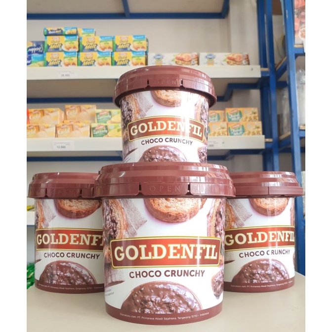 

Goldenfil Choco Crunchy 1Kg / Selai / Filling Coklat Choco Crunchy