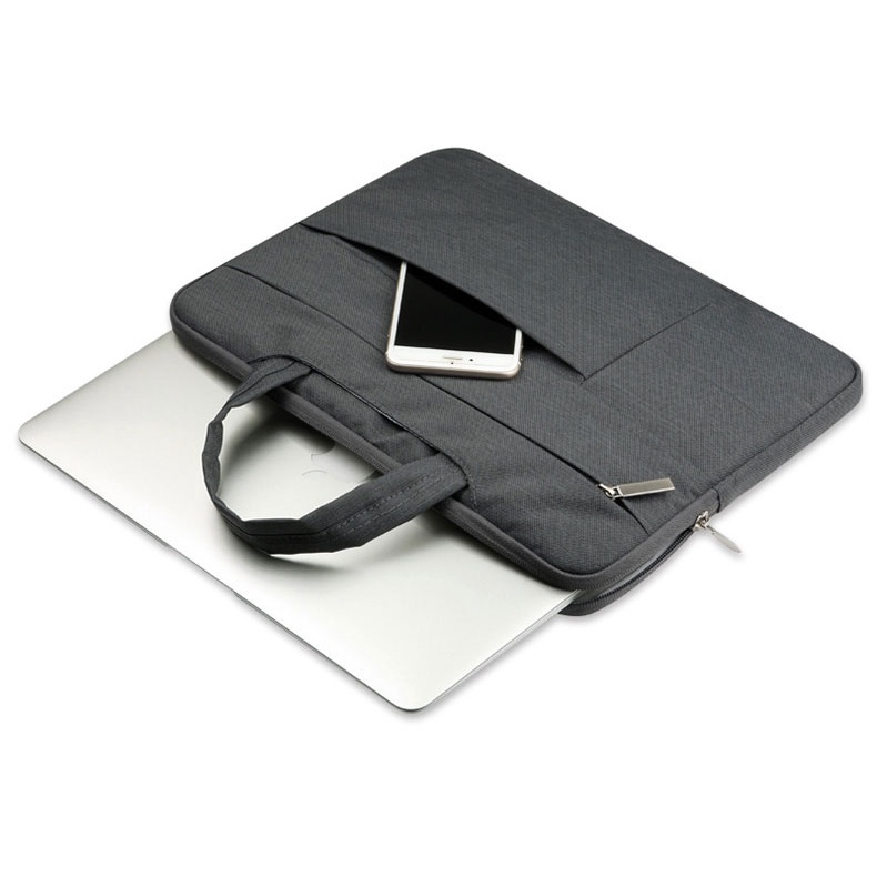 Tas Laptop Softcase Jinjing Nylon Extra Pocket Size 14 15 inch